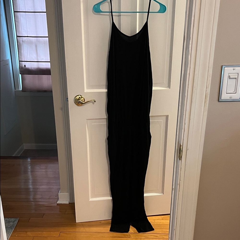 Black Maternity Jumpsuit